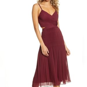 Ali & Jay For The Gram Midi Chiffon Dress